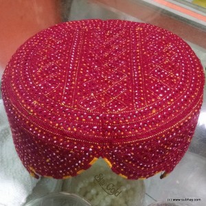 Red Woolen  Sindhi Cap / Topi (Hand Made) MK-169